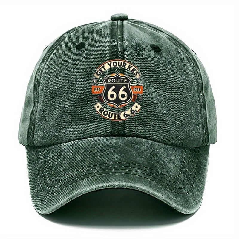 pc Adjustable Washed Baseball Cap Compatible for Unisex Women Number Letter Print Hand Washable Textile Cap Suitable