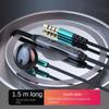 3.5mm Jack Dual Jack Headphones in Ear Wired Headset 3.5mm Wired Earphones  for Desktop/Computer/PC