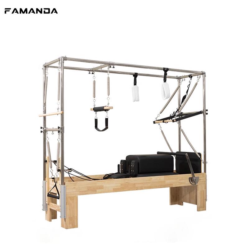 FAMANDA Pilates 3-in-1 Solid Wood Core Bed - Multifunctional Fitness Equipment for Home and Commercial Use