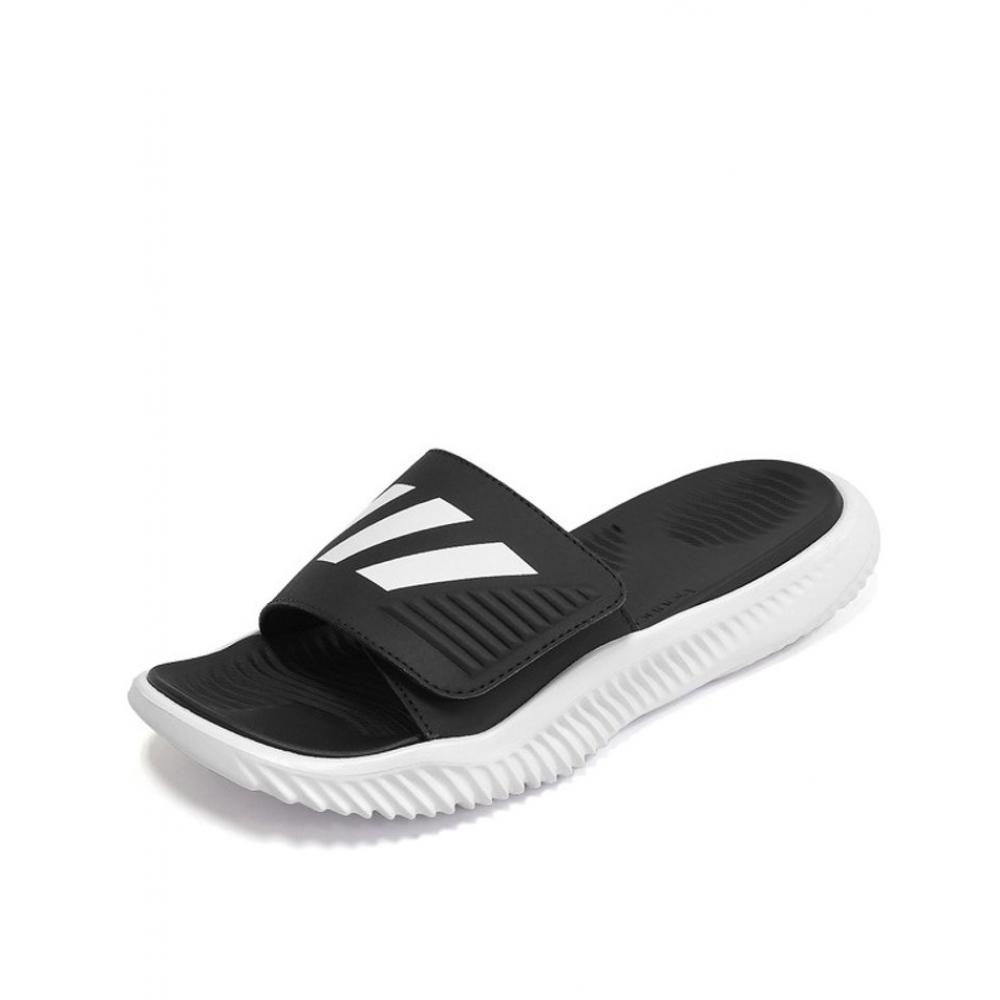 

Adidas Alphabounce Slide Velcro Slippers White Black Ba8775 BA8775235mmUK5