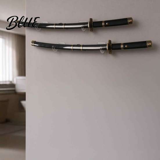 Wall Display for Clear Hanger Acrylic Rack Stand Transparent Swords Mounted Horizontal Holder with Screws