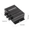 Amplificator stereo pentru motocicletă, amplificator portabil de 12V, amplificator de calitate a sunetului clar pentru auto, motocicletă, amplificator stereo de acasă