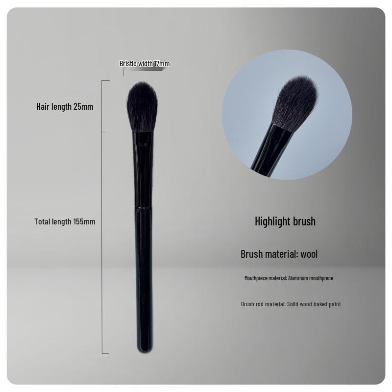 16-Piece Makeup Brush Set: Powder, Contour, Foundation, Highlighter, Eyeshadow Brushes for Beginners