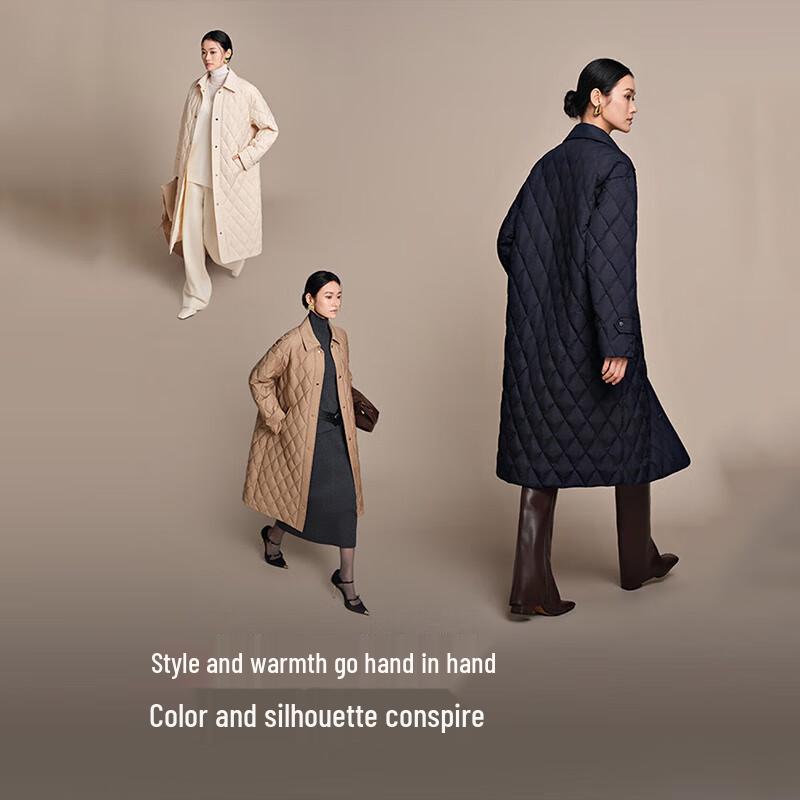 Bosideng Diamond Quilted Shirt Collar Down Jacket B250134188