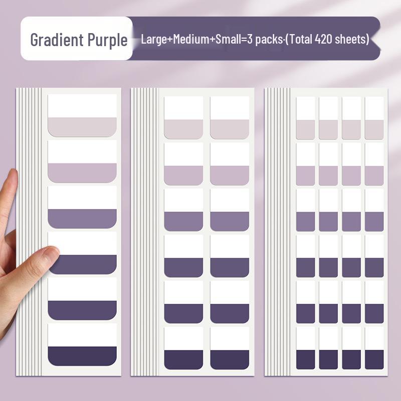 Morandi Writable Label Stickers: Post-it Notes Memo Pads