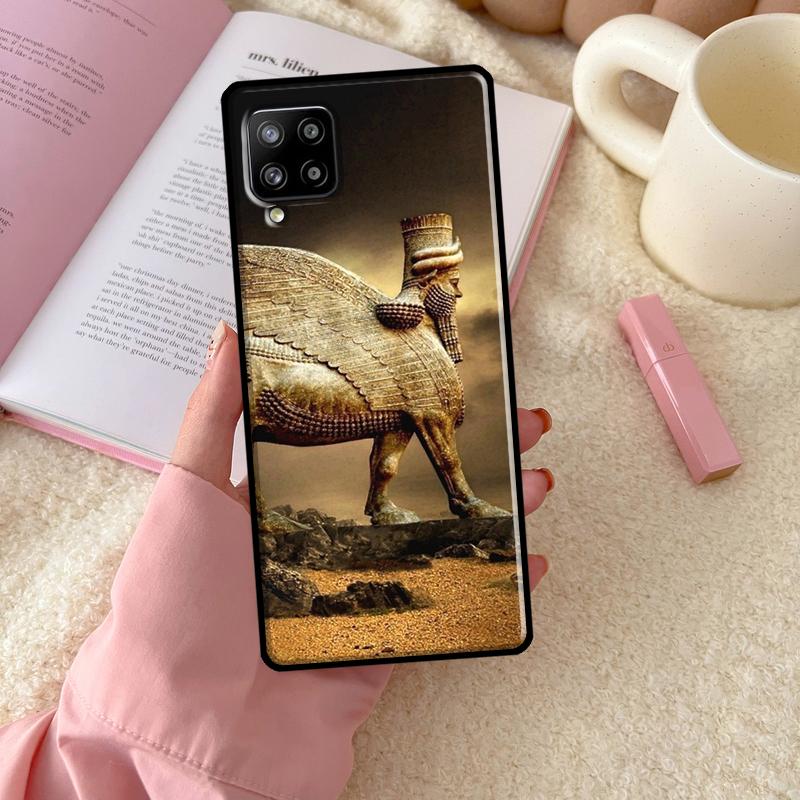 Lamassu Assyrian Winged Bull For Samsung Galaxy A55 A35 A15 A32 A12 A22 A52 A54 A34 A14 A56 A36 A26 A16 A13 A53 A06 Case