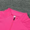German Pink Half Zipper Training Uniform Soccer Uniform Jacket Support Customized Printing Number