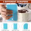 6 Pack Cake Arch Guide Tool with Cake Scrapers, Cake Decorating Tools with Arch Ruler for Swag Marking, Baking Supplies for Beginners and Cake