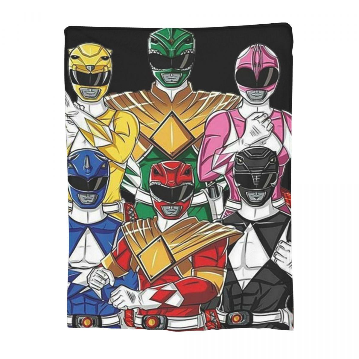 Одеяло Mighty Morphin Power Ranger, фланелевые пледы, пледы для дивана, плед для дивана, постельные принадлежности, пледы для офиса, покрывало, стеганое одеяло 30x40in