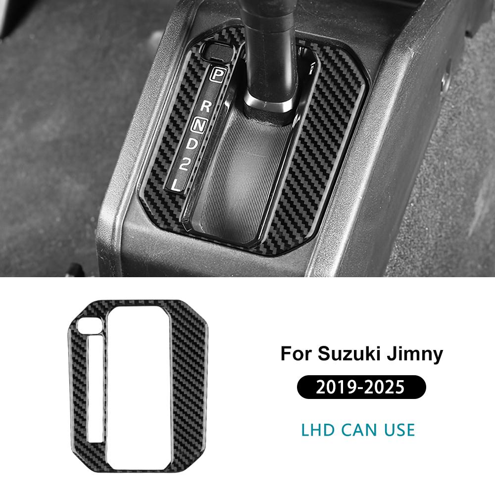 For Suzuki Jimny JB74 JB64 2019 2020 2025 2025 2025 2025 2025 Real Soft Carbon Fiber Sticker LHD RHD Car Gear Shift Trim