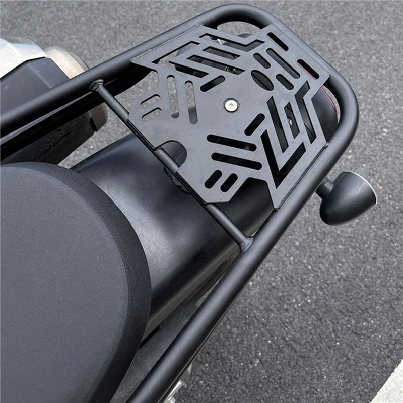 A16P-Rear Tail Rack Mount Bracket Luggage Holder Cargo Shelf Top Box Case Suitcase Carrier For Honda CL250 CL300 CL500 23-24