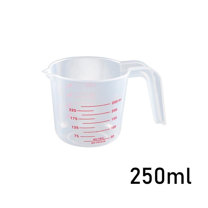250/500/1000ML Measuring Cups with Handle Transparent Graduated Plastic Jug Digital Kitchen Tools Scale Baking Timer Accessories