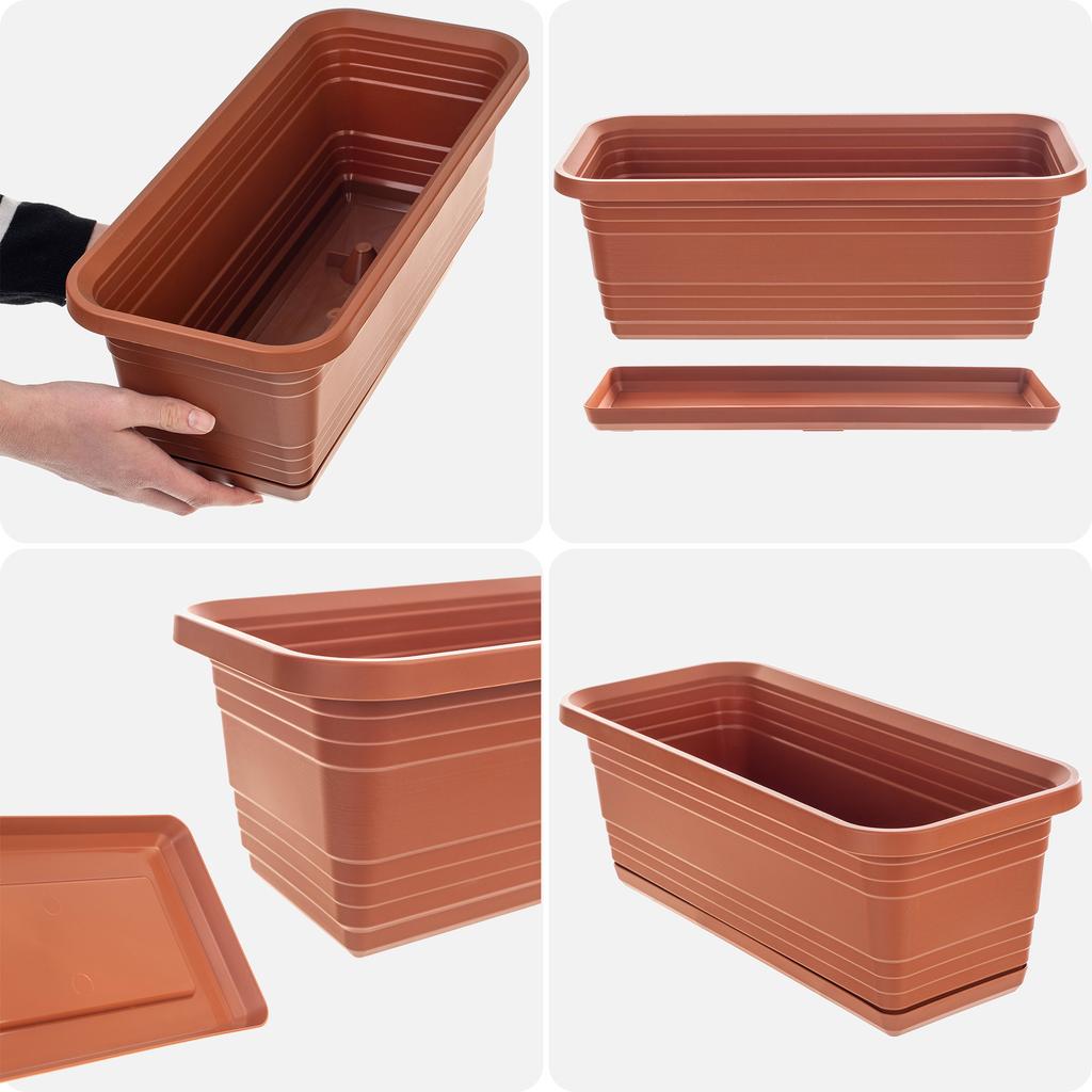 KADAX Balcony Flowerpot Flower Box + Stand