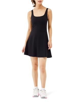 Amazon Essentials Sleeveless Tennis Training Super Includes Bra Pads and Inner Size L Women's Dress, Moisture-Wicking, Breathable, Wear, Running,