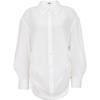 Women's Sheer Long-Sleeve Collared Shirt