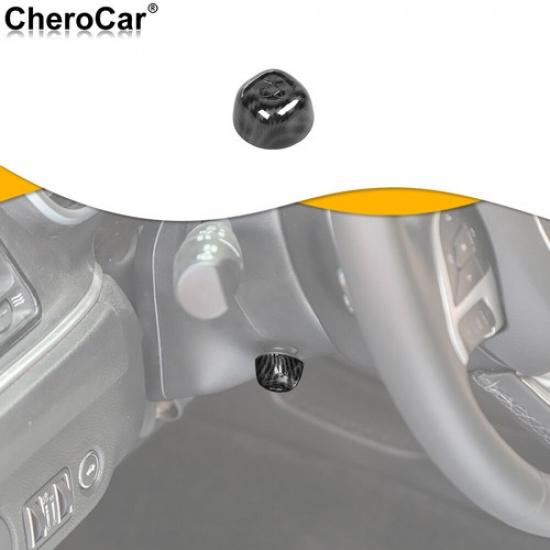 For Jeep Grand Cherokee 2011- Steering Wheel Adjust Switch Trim Carbon Fiber
