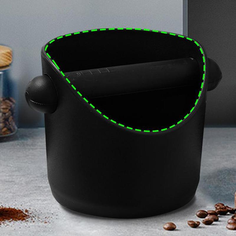 Shock-Absorbent Coffee Knock Box Anti-slip Espresso Dump Bin For Coffee Grounds With Removable Knock Bar Coffee Grind Waste Bin