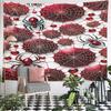 "Red Spiders and Webs Design Tapestry" Pattern Wall Hanging Tapestry Decorative Tapestry Home Decor for Bedroom and Living Room
