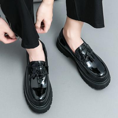Leather Casual Shoes Men Loafers Luxury Design Slip On Male Dress Shoes Leisure Style Big Size Good Wear-resistant Sole