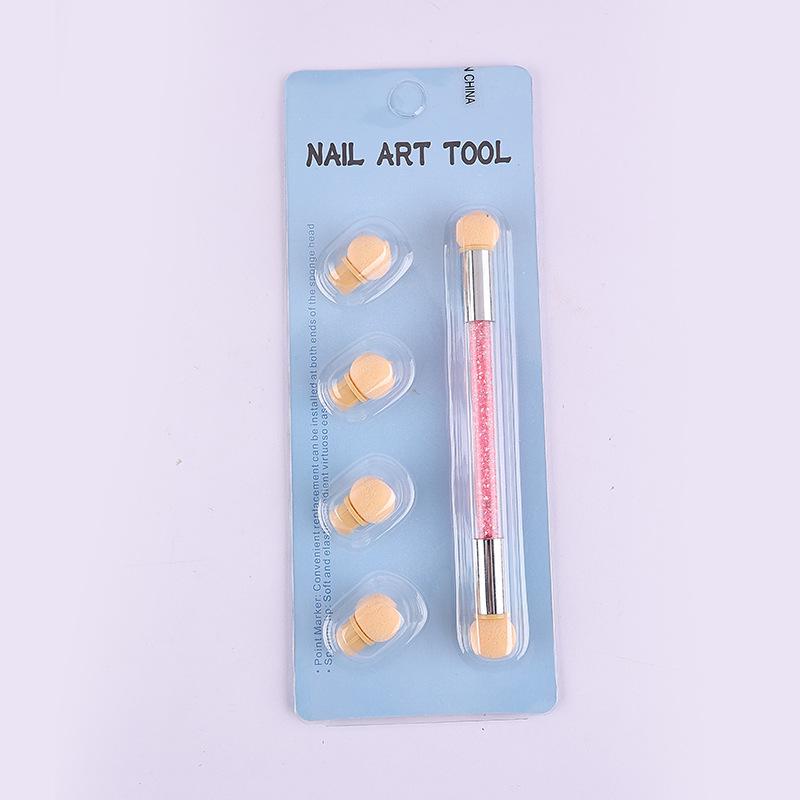 Nail Art Double-Ended Sponge Pen: Gradient, Blending, Dotting & Stippling Tool for Nail Artists