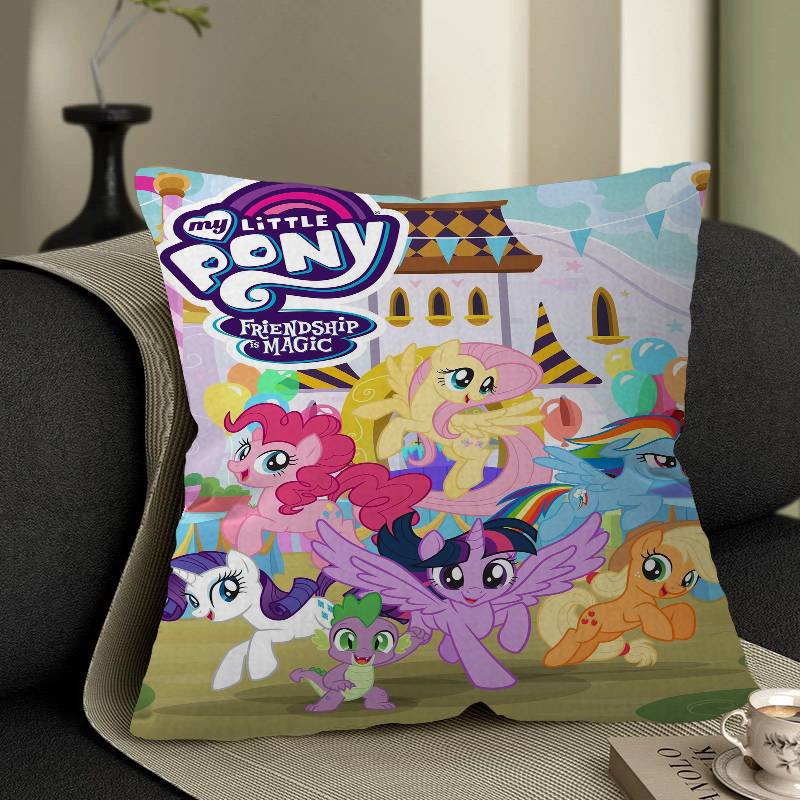 My Cartoon P-Pony L-Little Pillow Cushion Cover Pillowcase Living Room Sofa Home Decor