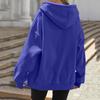 Fashion Womens Zipper Hooded Cardigan Sweatshirt Casual Loose Fleece Jacket