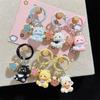 Keychain Pendant Three-dimensional Cat Bell Sound Keyring Keys Bags Phone Lanyard Versatile Hanging Ornament