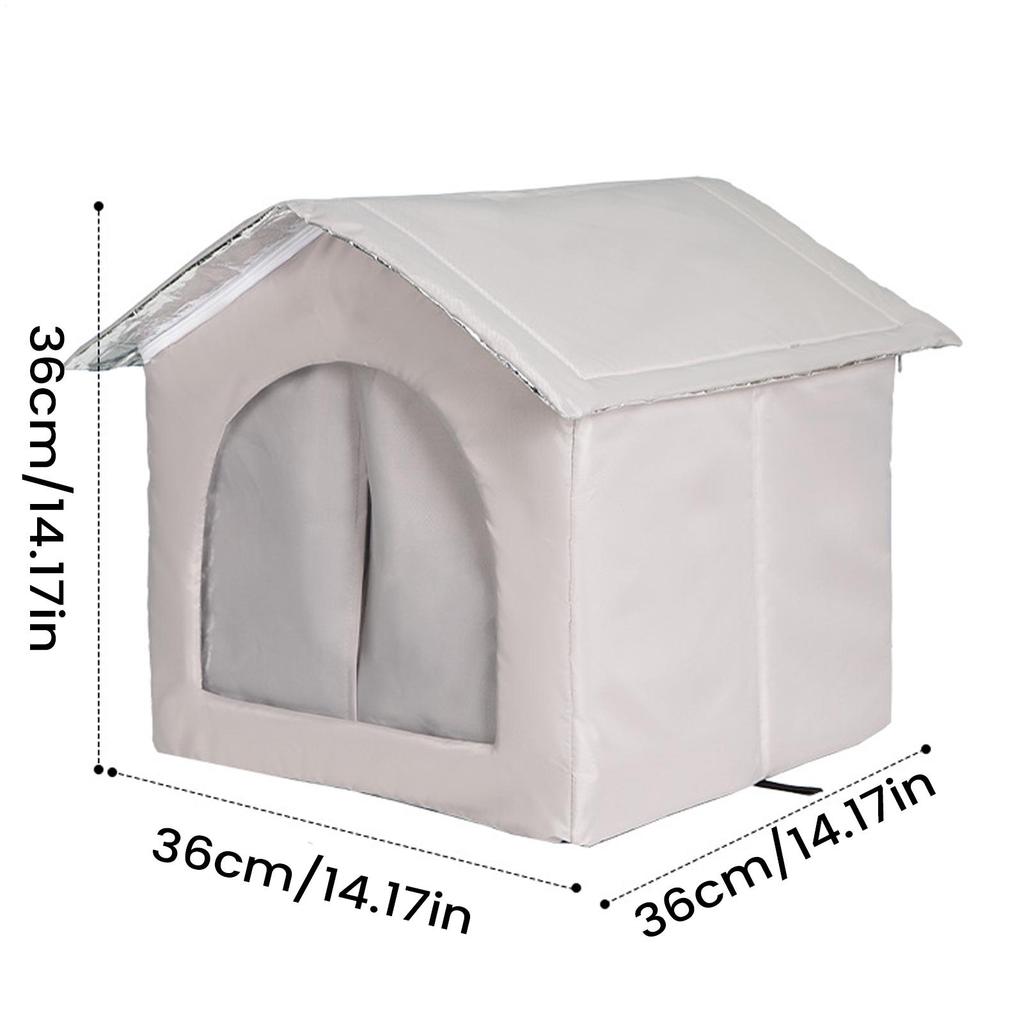 Outdoor Cat House Warm Weatherproof With Screen Outdoor Cat Shelter Kitten Bed For Kitten Puppy Dogs Pet Animal Indoor Garden