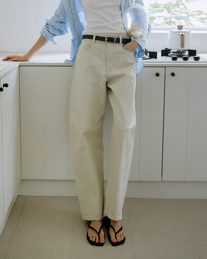 BLUEBRICK Round Tomboy Denim (Cream)