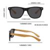 2PCS Retro Square Sunglasses Bamboo-Like Temple Silver Rivet Accents UV400 Unisex Gift for Outdoor & Daily Vintage Elegance