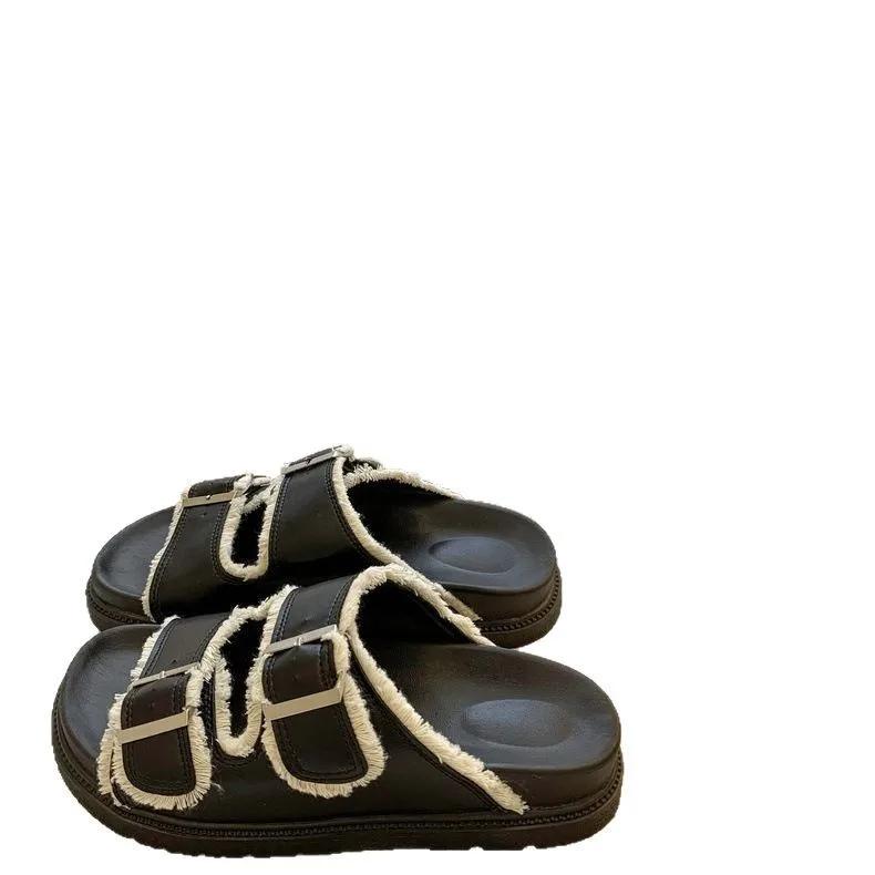 Female Shoes Ladies' Slippers Platform 2025 Summer Soft Slides Retro Concise Slippers Women Summer Shoes Slides Pantofle Platfor