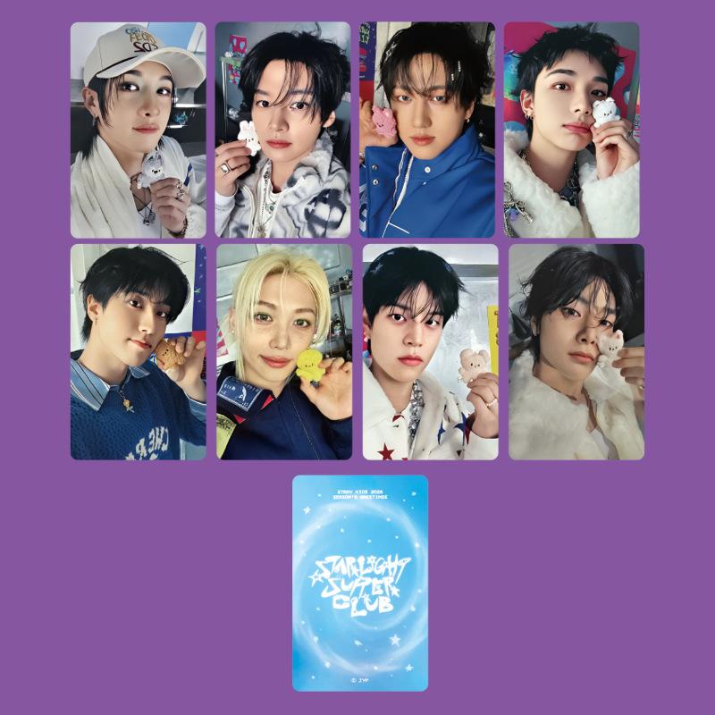 Skzoo Stray Kids DOIT KARMA Pop Up Fotokort Hyunjin Bang Chan Han Idol Samlarvärda Merch-Kort För Fans Samlarpresent