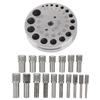 Circle Round Disc Cutter Set Professional Steel Jewelry Making Metal Forming Pendant Punch Tool