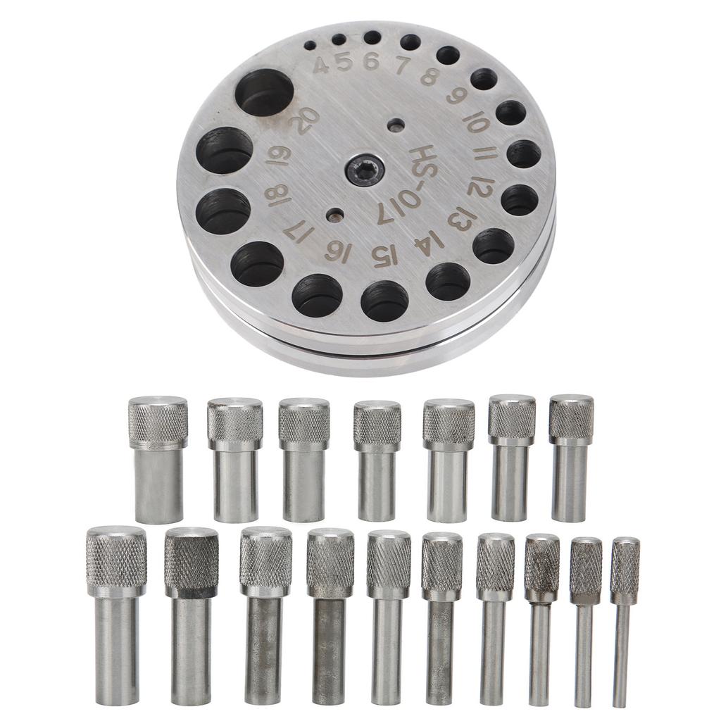 Circle Round Disc Cutter Set Professional Steel Jewelry Making Metal Forming Pendant Punch Tool