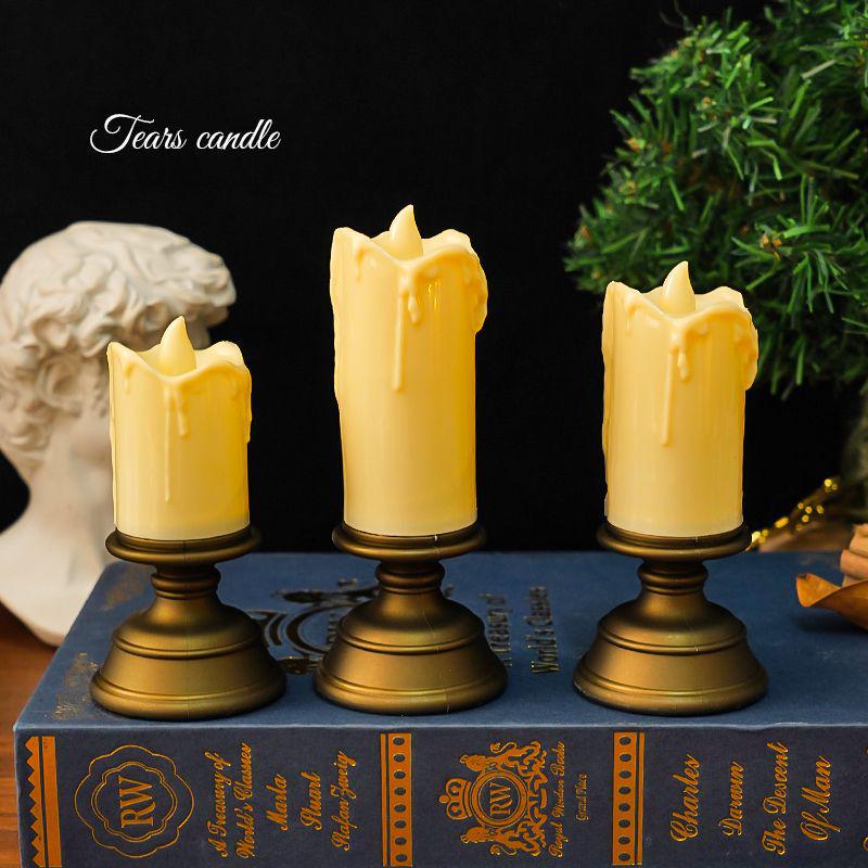 Retro Electronic Candle Light for Bedroom Ambiance, Escape Rooms, Weddings, and Events