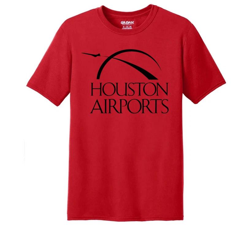 Houston Airports Red T-Shirt Texas Southern Lone Star State Souvenir Tee Shirt 3XL