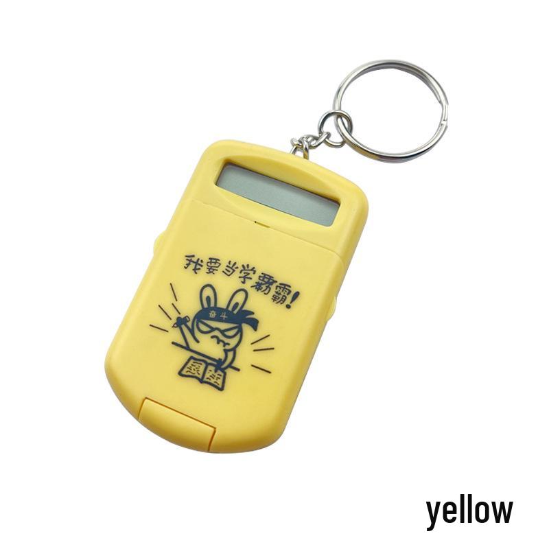 Cartoon Animal Flip-Top Mini Calculator Pendant for Kids