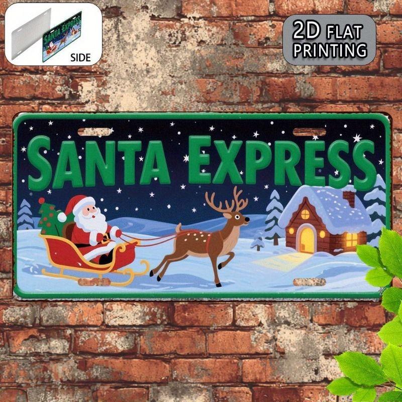 Souvenir Metal License Plate, Custom Auto Sign 15x30cm