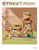 Crreative City Street View Mini Block Lemon Tea Noodle Izakaya Aquatic Products Shop Building Bricks Figures Streetscape Toys
