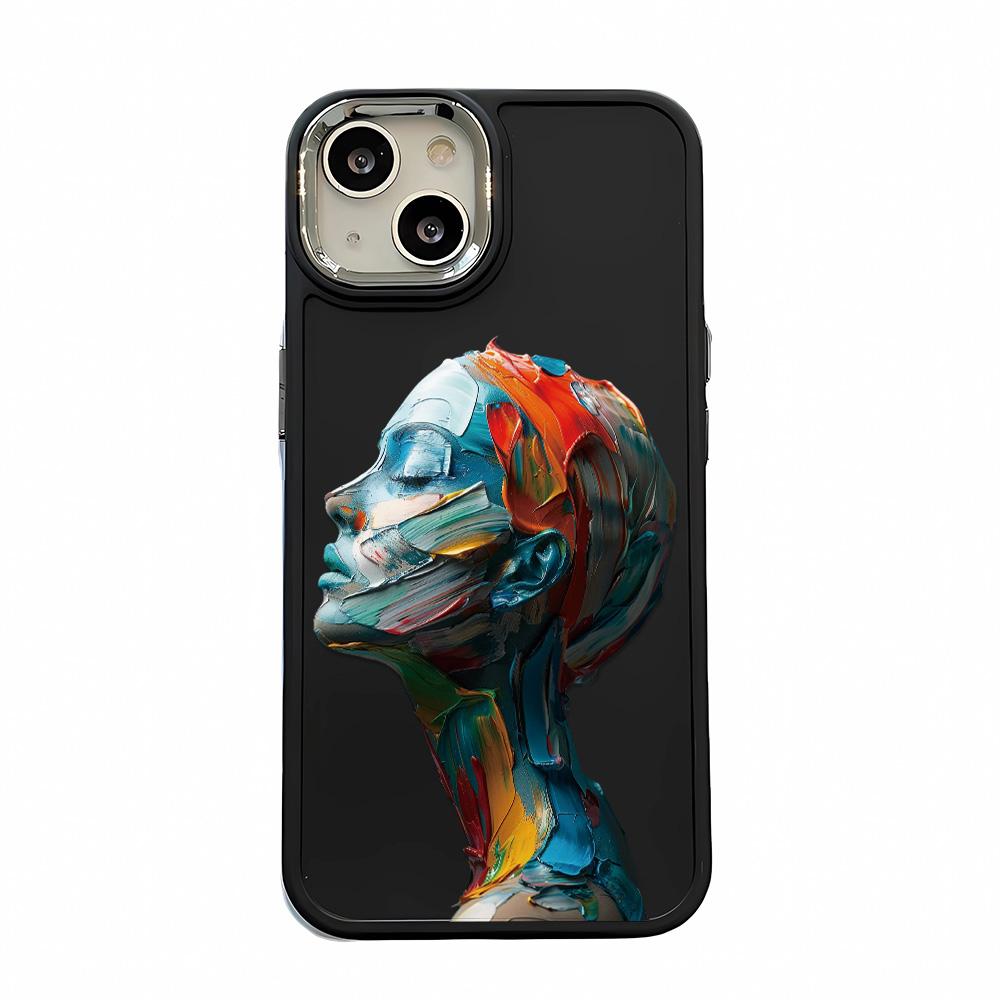Watercolor Girl Skin Friendly Feel Phone Case For Iphone16 16pro 15 14promax 13pro 12 11pro 7 8plus XR XS Soft Shell