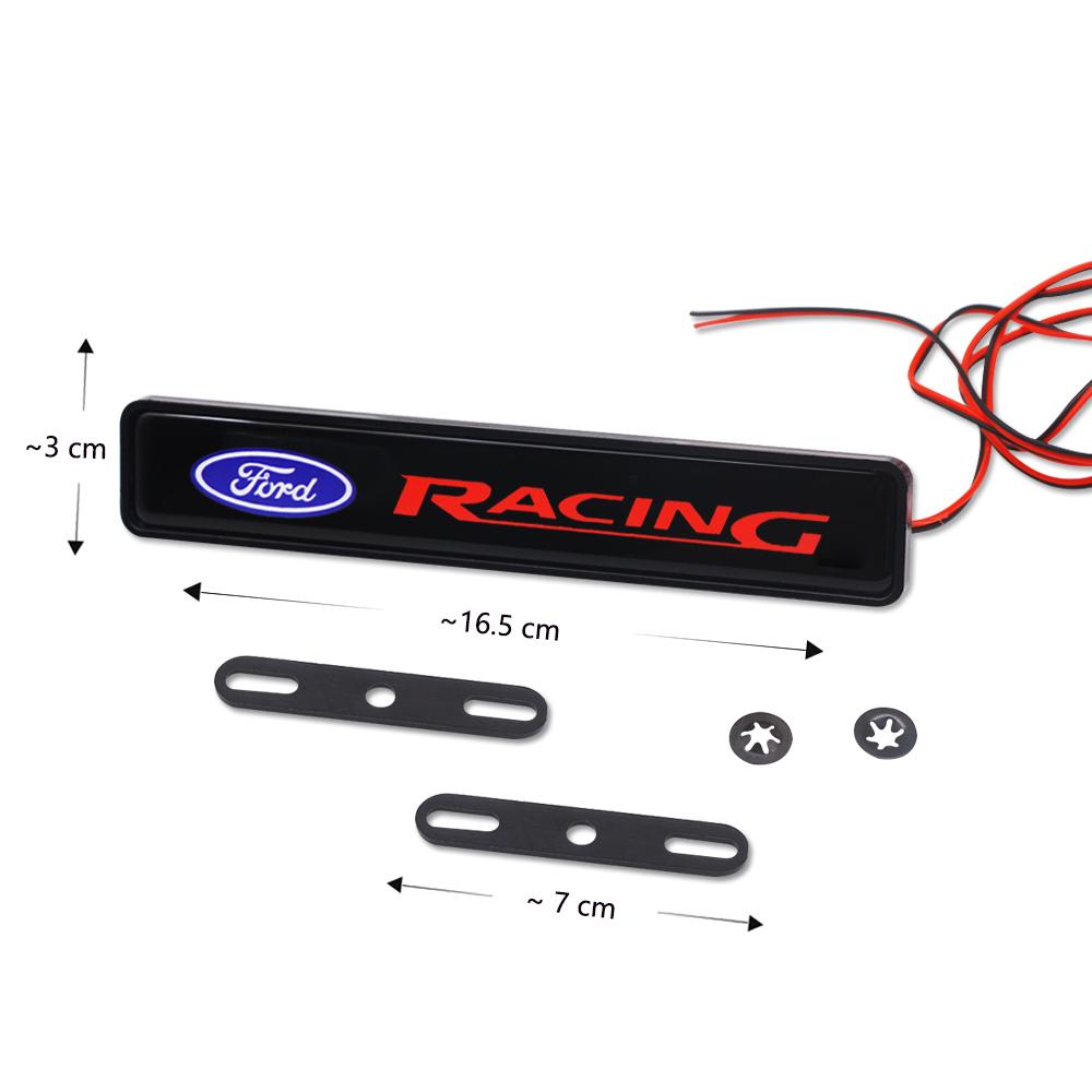 ABS Car Front Hood Grille LED Light For Ford Focus Mk2 Mk3 Fiesta Tuning Accessories Mk7 Ranger Mondeo Mk4 S-MAX Kuga Mustang