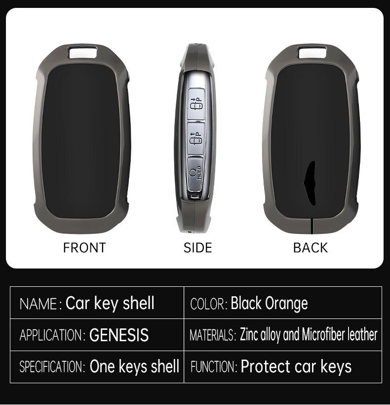 Genesis C Model Men's Leather Key Case - Minimalist High-End Pendant Keychain