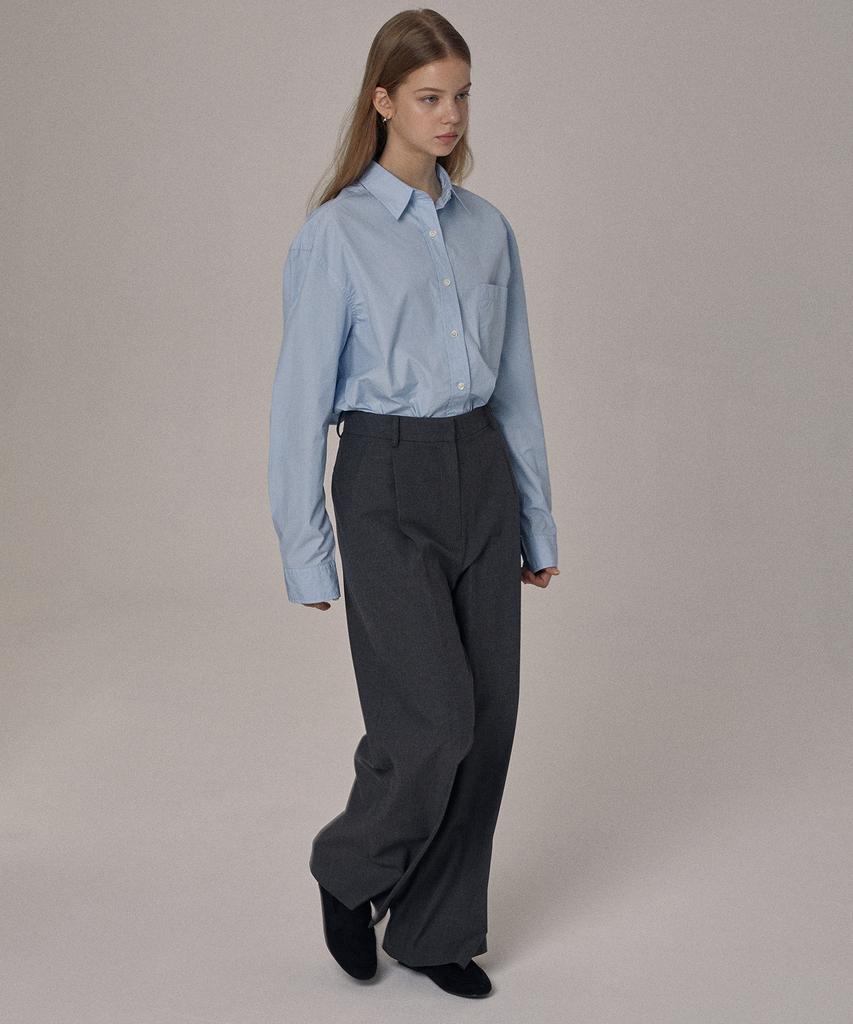 LEARVE Signature High-Waisted Pants Charcoal