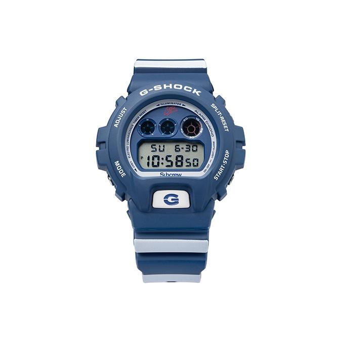 

Casio G-Shock X Subcrew X Steve Collaboration Gift Box Retro Quartz Watch Men watches Blue DW-6900SBC20-2PRSK8BAG Limited Co-branded Gift Box
