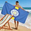 Asciugamano da Spiaggia Leeds United Stampato, Asciugamano Grande Morbido ad Asciugatura Rapida per Spiaggia Campeggio Nuoto