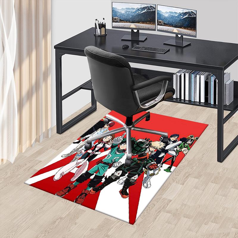 

1pc My Hero Academia Midoriya Izuku Chair Mat - Anime Cartoon Design Office Desk Pad, Non-Slip Carpet for Home Decor, Suitable for All Seasons.T046 60cm by 90cm