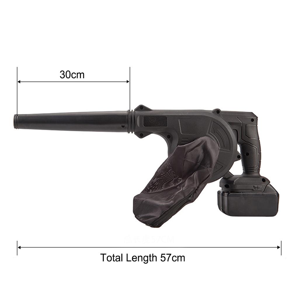 2 In 1 2800W Cordless Electric Air Blower Vacuum Cleannig Blower Blowing & Suction Leaf Dust Collector for Makita 18V Battery