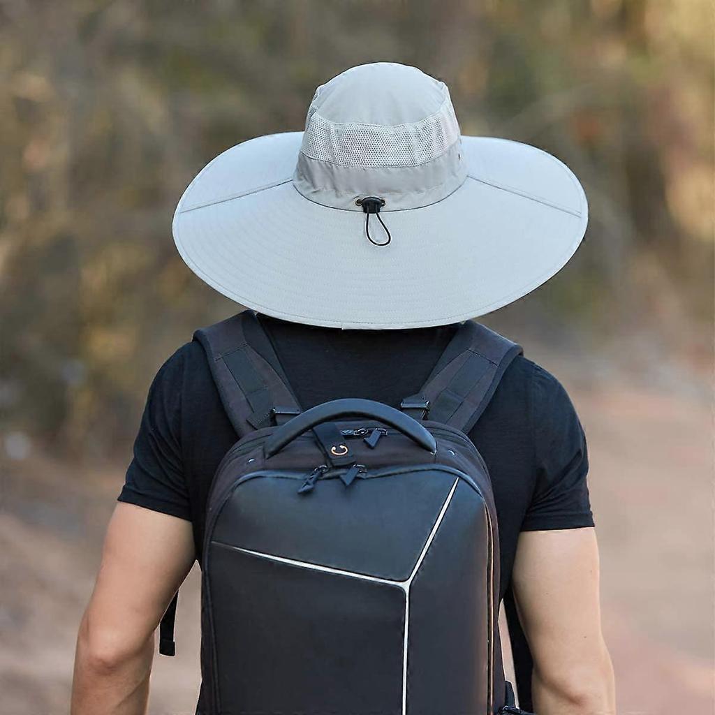 Super Wide Brim Bucket Hat UPF50+ Waterproof Sun Hat for Fishing Hiking Camping