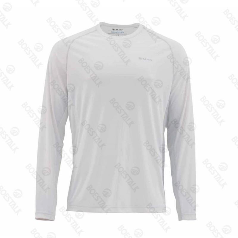 Mens Quick-Dry UV Protection Fishing T-Shirt Long Sleeve Crew Neck Outdoor Angling Summer Wear