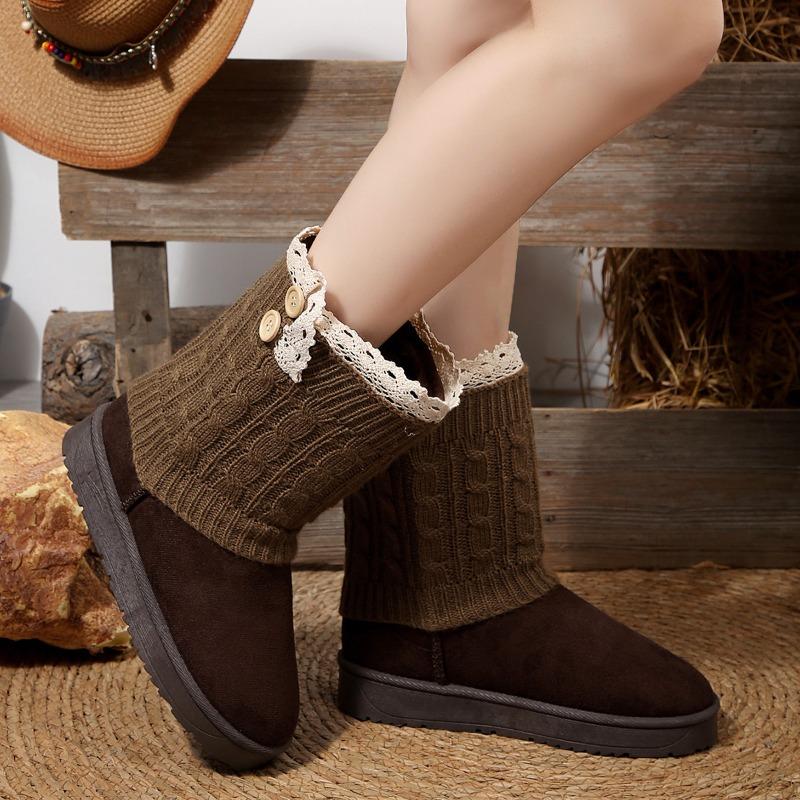 Fashion Fashionable Versatile Women Snow Boots New Autumn Winter Casual Comfortable Cotton Shoes Simple Warm Women's Shoes